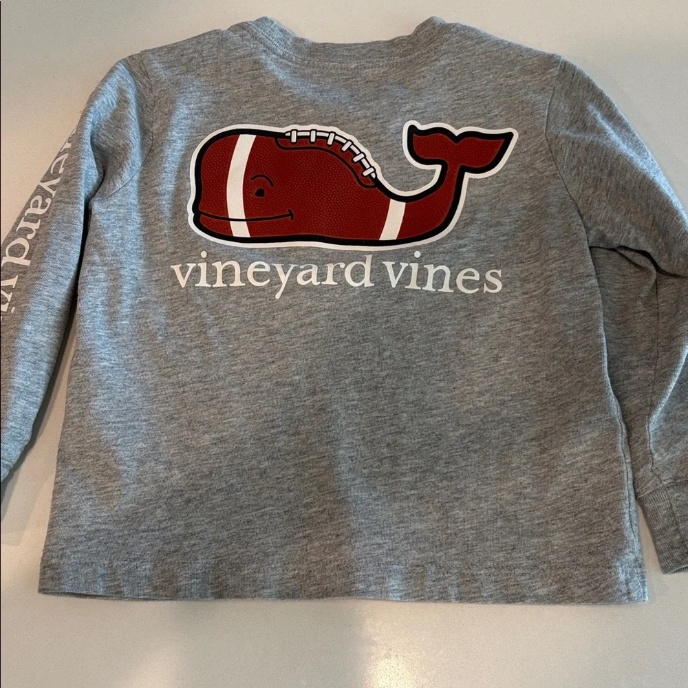 Toddler Vineyard Vines football Long Sleeve Tee - Picture 4 of 4